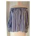 J. Crew Tops | Collection Thomas Mason For J.Crew Off-The-Should | Color: Blue/White | Size: 2