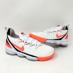 Nike Shoes | Nike Lebron 16 Gs Hot Lava/White Orange Infrared | Color: Orange/White | Size: 3b