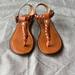 American Eagle Outfitters Shoes | American Eagle Outfitters Braided T-Strap Sandals | Color: Brown | Size: 6