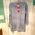 Lilly Pulitzer Sweaters | Lilly Pulitzer Cobo Sweater | Color: Blue/Gold | Size: S