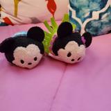 Disney Other | Mini Hawaiian Mickey & Minnie Tsum Tsums | Color: Black/Red | Size: Osbb