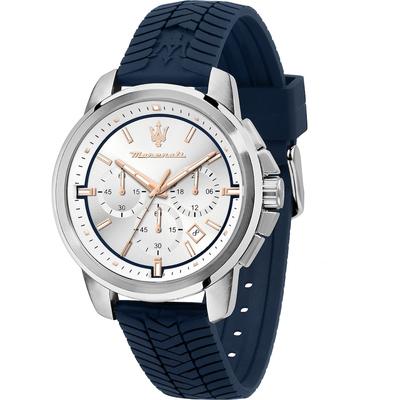 Maserati Chronograph Edelstahl blau Herren