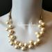 J. Crew Jewelry | J.Crew Pearl Cluster Beaded Necklace Adjustable | Color: Cream/Tan | Size: Os