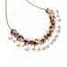 J. Crew Jewelry | Jcrew Tortoies Chain Statement Necklace | Color: Brown/Gold | Size: Os