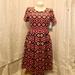 Lularoe Dresses | Lularoe Dress With Aztec Print | Color: Black/Red | Size: Xl