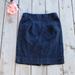 J. Crew Skirts | J. Crew Dark Denim Pencil Skirt Size 2 | Color: Blue | Size: 2