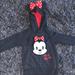 Disney Shirts & Tops | Girls Minnie Gray Hoodie Sweatshirt Size 5/6 | Color: Gray/Red | Size: 5/6