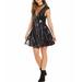 Free People Dresses | Free People Black Sequin Dance Til Dawn Mini Dress | Color: Black | Size: Xs