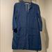 Zara Dresses | Denim Zara Dress With Pockets | Color: Blue | Size: Xs