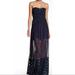 Free People Dresses | Free People Blue Monarch Lace Strapless Maxi | Color: Blue/Purple | Size: 0