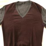 Gucci Sweaters | Gucci Dark Brown And Gray V-Neck Sweater | Color: Brown/Gray | Size: Xxl