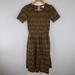 Lularoe Dresses | Lularoe Womens Amelia Dress Size Xs Brown Black | Color: Black/Brown | Size: Xs