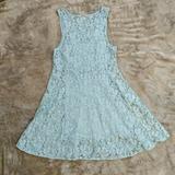 Free People Dresses | Fp Lace Fit And Flare Mint Blue Skater Dress Nwt | Color: Blue | Size: Xs