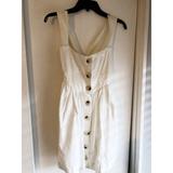 Free People Dresses | Free People, Linen Dress, Size 0 | Color: White | Size: 0