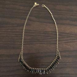 J. Crew Jewelry | J Crew 19” Necklace | Color: Black/Gold | Size: Os