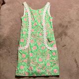 Lilly Pulitzer Dresses | Lilly Pulitzer Shift Dress | Color: Green/Pink | Size: 8