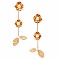 Kate Spade Jewelry | Kate Spade Lavish Blooms Linear Earrings | Color: Gold/White | Size: Os