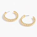 J. Crew Jewelry | J. Crew Shelby Hoop Earrings *Hp* | Color: Gold | Size: 2-1/4"