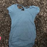 Jessica Simpson Tops | Jessica Simpson Blue Maternity T-Shirt Size Small | Color: Blue/Green | Size: Sm