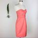 J. Crew Dresses | J.Crew Cute Classic Coral Tube Cocktail Dress (2) | Color: Pink/Red | Size: 2