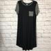 Lularoe Dresses | Lularoe High Low Casual Dress | Color: Black/White | Size: L
