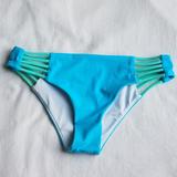 Pink Victoria's Secret Swim | Color Block Strappy Bikini Bottoms | Color: Blue/Green | Size: S