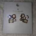 Kate Spade Jewelry | Kate Spade Gemstone Pierced Earrings Nwt | Color: Gold/Pink | Size: Os