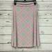 Lularoe Skirts | Lularoe Azure Geometric Print Fold Over Skirt | Color: Pink | Size: Various