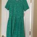 Lularoe Dresses | Lularoe Size Xl Amelia Dress | Color: Green | Size: Xl