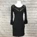 Free People Dresses | Free People City Girl Black Bodycon Crochet Dress | Color: Black | Size: Xs