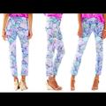 Lilly Pulitzer Pants & Jumpsuits | Lilly Pulitzer Callahan Chino In Oh Shello! | Color: Purple/White | Size: 0