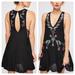 Free People Dresses | Freepeople Adelaide Festival Mini Black Slip Dress | Color: Black/Blue | Size: S