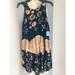 Free People Dresses | Intimately By Free People Black Floral Dress | Color: Black | Size: Xs