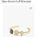 Madewell Jewelry | Madewell Geo Stone Cuff Bracelet | Color: Gold | Size: Os