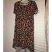 Lularoe Dresses | Lularoe Carly Dress With Leaves Print | Color: Orange/Pink | Size: Xs