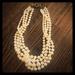 J. Crew Jewelry | J Crew Multi Strand Pearl Statement Necklace | Color: Cream/Gold | Size: Os