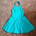 Jessica Simpson Dresses | Jessica Simpson Bluish Green Halter Midi Dress | Color: Blue/Green | Size: 10