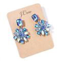 J. Crew Jewelry | Jcrew Icy Blue Crystal Earrings | Color: Blue/Gold | Size: Os