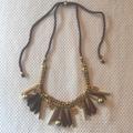 J. Crew Jewelry | J Crew Statement Necklace | Color: Brown/Gold | Size: Os
