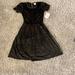 Lularoe Dresses | Lularoe Amelia Dress | Color: Black/Gold | Size: Xs