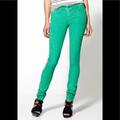 Free People Pants & Jumpsuits | Free People Molted Stretch Skinny Corduroy Jeans | Color: Green | Size: 28