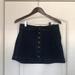 Free People Skirts | Free People Dark Blue Denim Skirt | Color: Blue | Size: 4