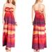 Jessica Simpson Dresses | Jessica Simpson Stretch Strappless Maxi Dress | Color: Orange/Red | Size: 8