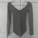 Free People Tops | Free People Heather Gray Long Sleeve Top | Color: Gray | Size: Xs