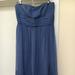 J. Crew Dresses | J. Crew Blue Silk Chiffon Strapless Juliet Dress | Color: Blue | Size: 10