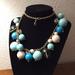 J. Crew Jewelry | J. Crew Blue Bead Necklace | Color: Blue/Green | Size: Os