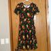 Lularoe Dresses | Lularoe Floral Amelia Dress Nwt! Size Small | Color: Black/Green/Orange/Red/Yellow | Size: S