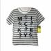 Disney Shirts & Tops | Disney Mickey Mouse Gray & White Striped Tee | Color: Gray/White | Size: 5tg