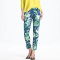 J. Crew Pants & Jumpsuits | Jcrew Collection Cafe Capri In Floral Sateen | Color: Blue/Green | Size: 2
