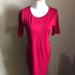 Lularoe Dresses | Lularoe Pink Casual Short Sleeve Midi Dress Size S | Color: Pink | Size: S